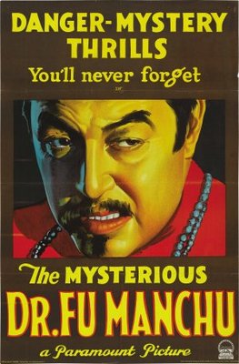The Mysterious Dr. Fu Manchu movie poster (1929) pillow