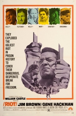 Riot movie poster (1969) poster with hanger