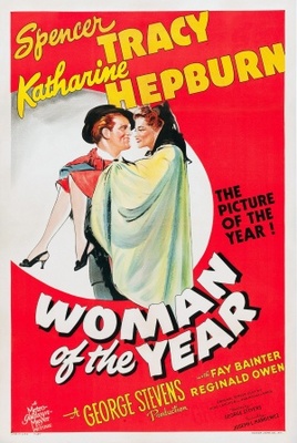 Woman of the Year movie poster (1942) pillow
