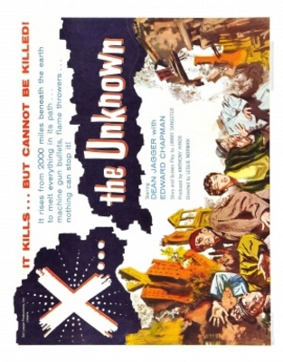 X: The Unknown movie poster (1956) metal framed poster