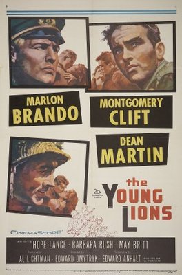 The Young Lions movie poster (1958) wooden framed poster