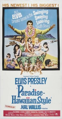 Paradise, Hawaiian Style movie poster (1966) wooden framed poster