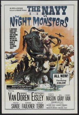 The Navy vs. the Night Monsters movie poster (1966) pillow