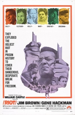 Riot movie poster (1969) poster with hanger