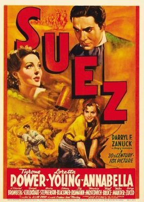 Suez movie poster (1938) canvas poster