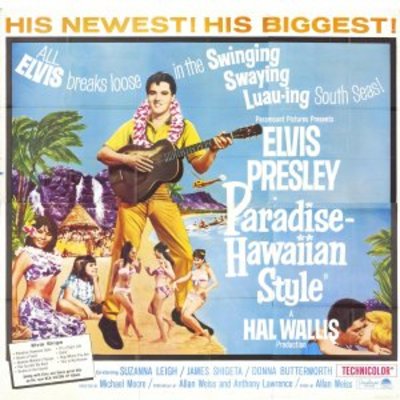 Paradise, Hawaiian Style movie poster (1966) metal framed poster