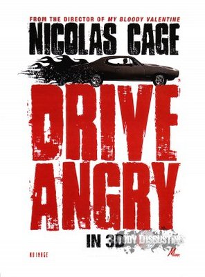 Drive Angry movie poster (2010) wood print