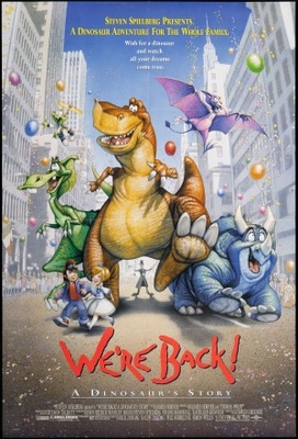 We're Back! A Dinosaur's Story movie poster (1993) wood print