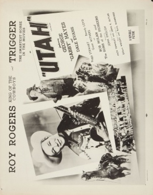 Utah movie poster (1945) metal framed poster