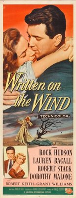Written on the Wind movie poster (1956) poster with hanger