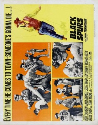 Black Spurs movie poster (1965) pillow