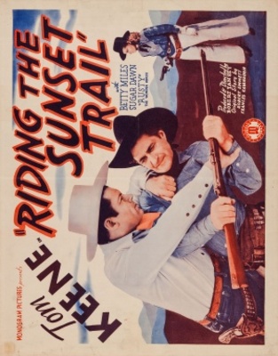 Riding the Sunset Trail movie poster (1941) poster with hanger