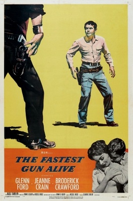 The Fastest Gun Alive movie poster (1956) wooden framed poster