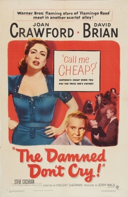 The Damned Don't Cry movie poster (1950) canvas poster
