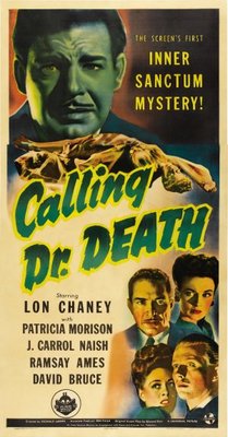 Calling Dr. Death movie poster (1943) pillow