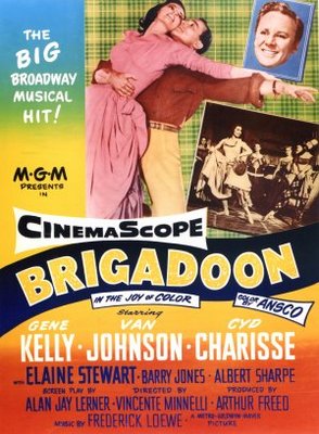 Brigadoon movie poster (1954) metal framed poster