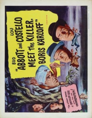 Abbott and Costello Meet the Killer, Boris Karloff movie poster (1949) canvas poster