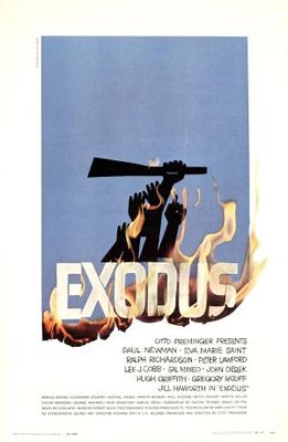 Exodus movie poster (1960) canvas poster