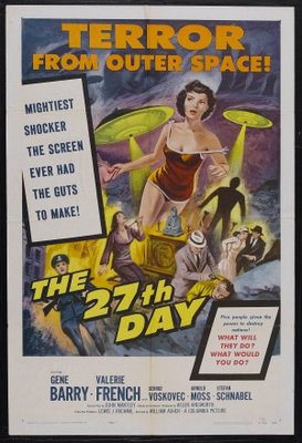 The 27th Day movie poster (1957) wood print