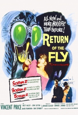 Return of the Fly movie poster (1959) canvas poster