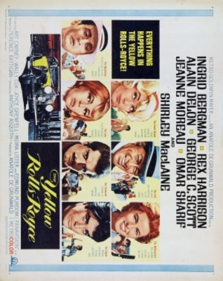 The Yellow Rolls-Royce movie poster (1964) metal framed poster