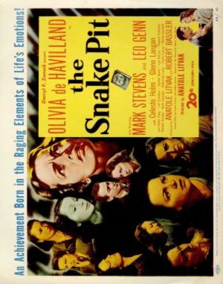 The Snake Pit movie poster (1948) wood print