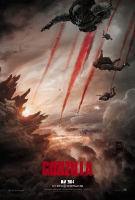 Godzilla movie poster (2014) canvas poster