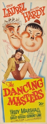 The Dancing Masters movie poster (1943) canvas poster