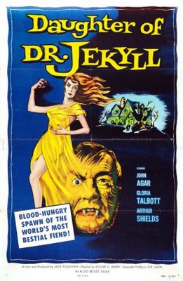 Daughter of Dr. Jekyll movie poster (1957) wood print