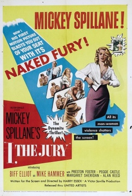 I, the Jury movie poster (1953) canvas poster