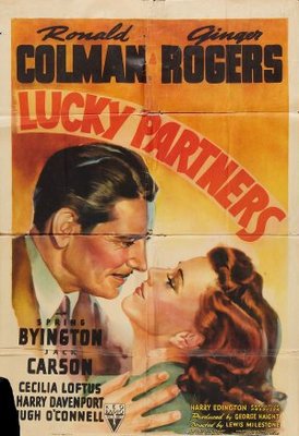 Lucky Partners movie poster (1940) tote bag