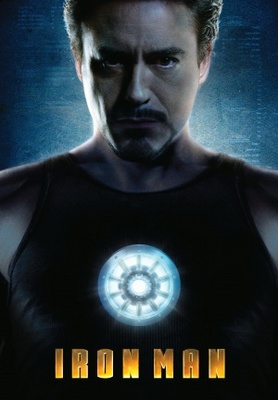 Iron Man movie poster (2008) wood print