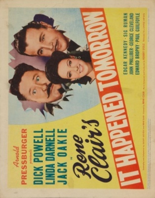 It Happened Tomorrow movie poster (1944) canvas poster