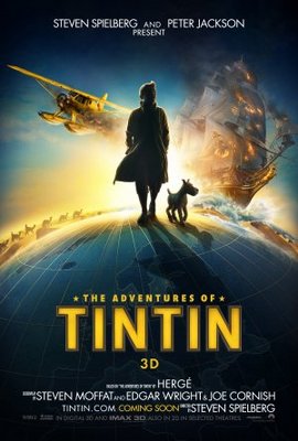 The Adventures of Tintin: The Secret of the Unicorn movie poster (2011) wooden framed poster