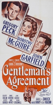 Gentleman's Agreement movie poster (1947) wood print