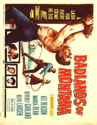 Badlands of Montana movie poster (1957) mug