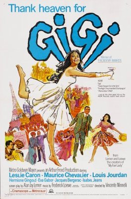 Gigi movie poster (1958) poster with hanger