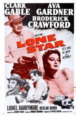 Lone Star movie poster (1952) wooden framed poster