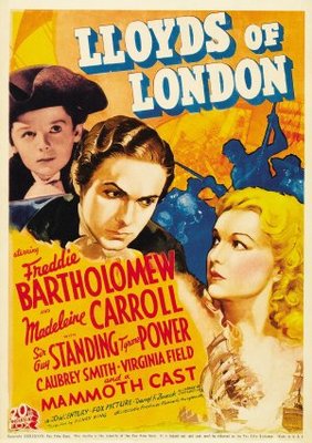 Lloyd's of London movie poster (1936) canvas poster
