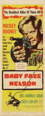 Baby Face Nelson movie poster (1957) wooden framed poster