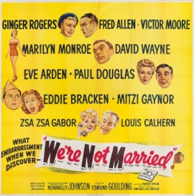 We're Not Married! movie poster (1952) metal framed poster