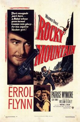 Rocky Mountain movie poster (1950) metal framed poster