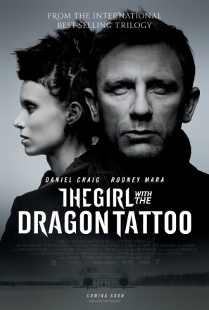 The Girl with the Dragon Tattoo movie poster (2011) wooden framed poster