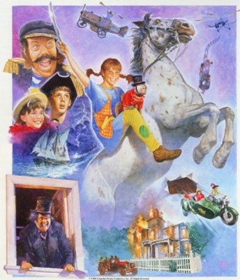 The New Adventures of Pippi Longstocking movie poster (1988) metal framed poster