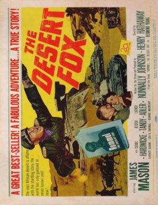 The Desert Fox: The Story of Rommel movie poster (1951) wooden framed poster