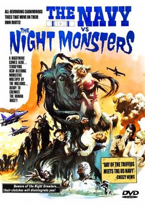 The Navy vs. the Night Monsters movie poster (1966) wooden framed poster