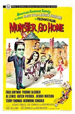 Munster, Go Home movie poster (1966) metal framed poster