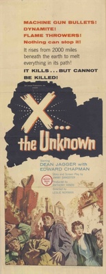 X: The Unknown movie poster (1956) pillow