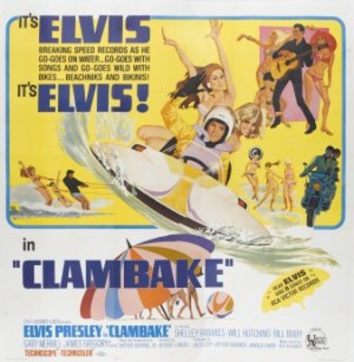 Clambake movie poster (1967) canvas poster