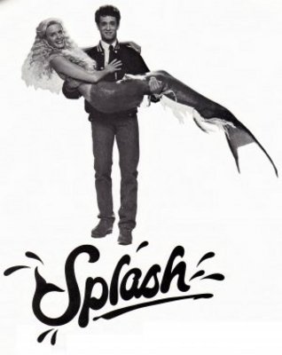 Splash movie poster (1984) wood print